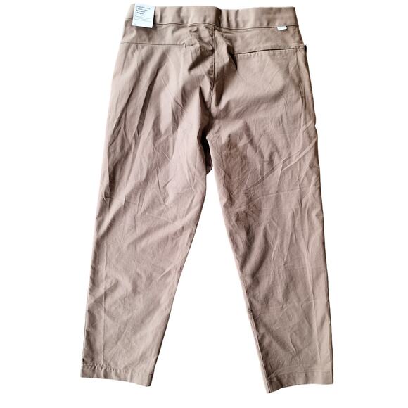 Nike NEW woven unlined utility sneaker pants size 32 cropped casual beige pant - Picture 3 of 5